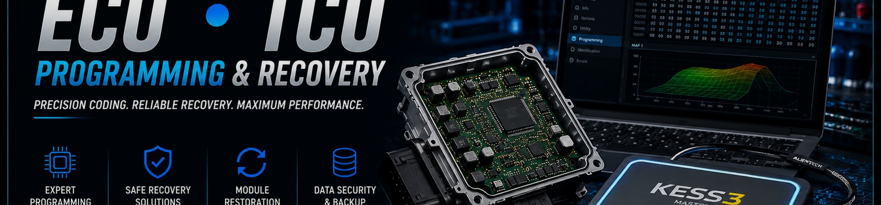 Technische Service-Karte für ECU-/TCU-Programmierung und Recovery